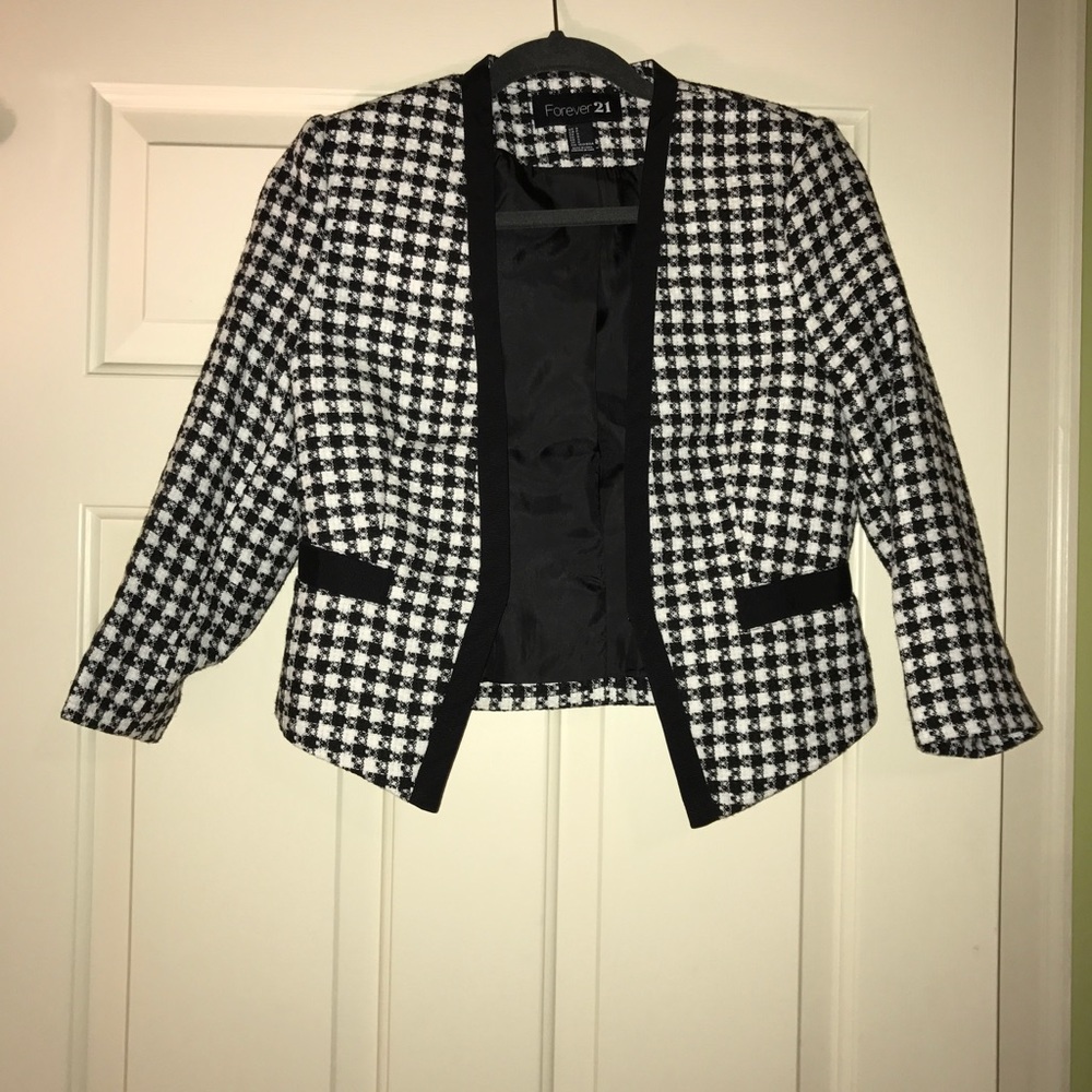 Houndstooth blazer